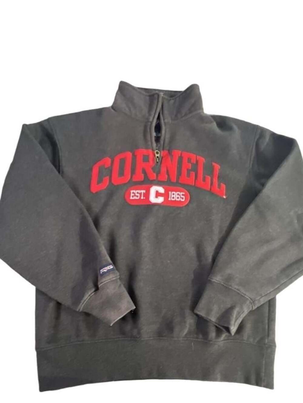 JanSport Cornell Big Red Quarter Zip Sweatshirt Charcoal Grey